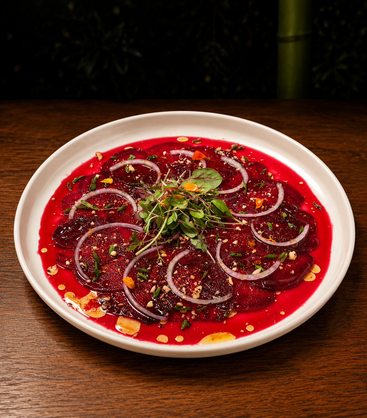 Carpaccio de Beterraba — receita nascida em Salerno